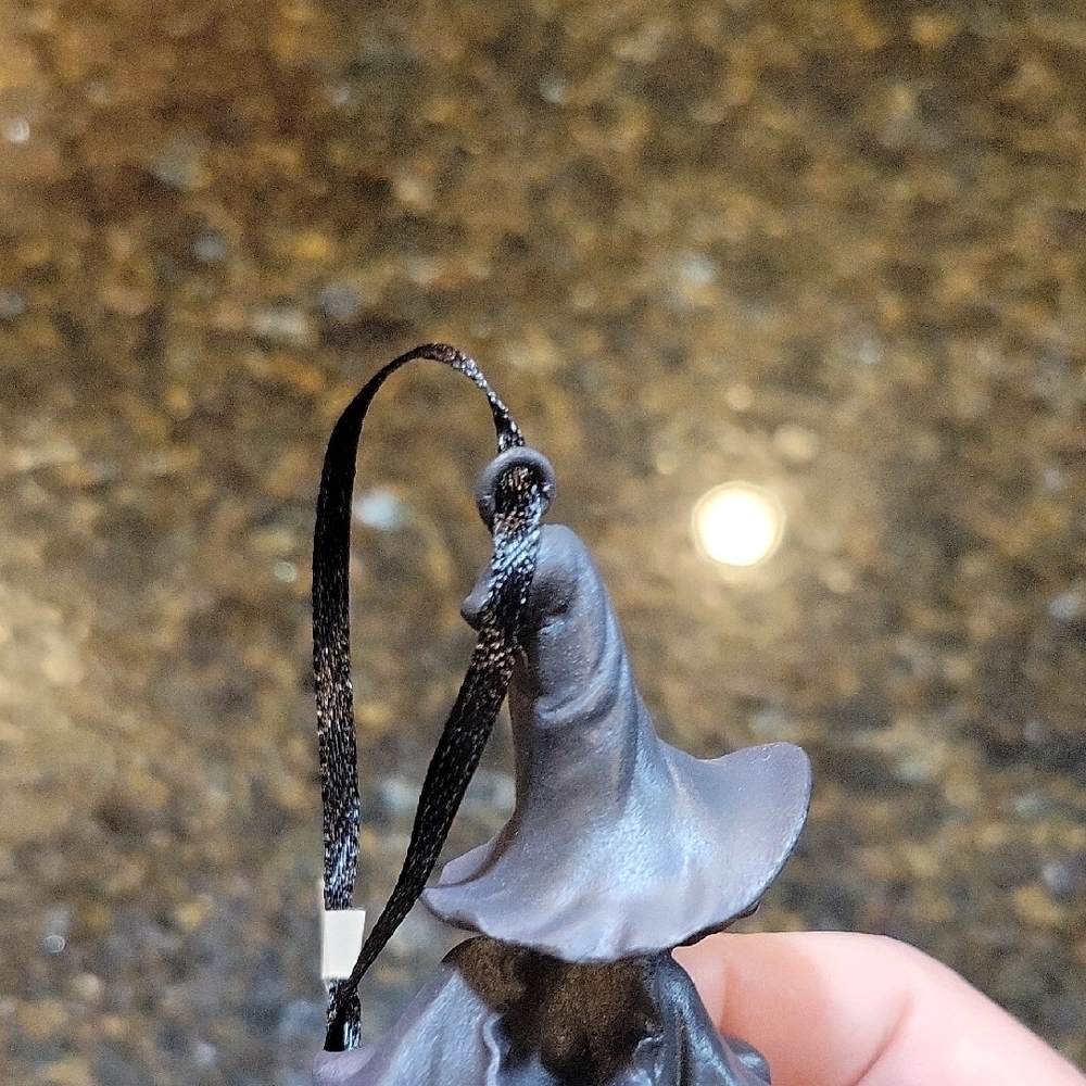 Cracker Barrel Silver/Black Witch Ornament - Picture 5 of 7